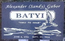 Headstone/grave marker/solsqua cemetery/sicamous/bc/Alexander Batyi/www.classicshuswapmonuments.com