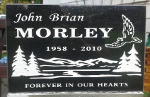 memorial stone,grave marker,wild rose bay,bc,brian morley,www.classicshuswapmonuments.com